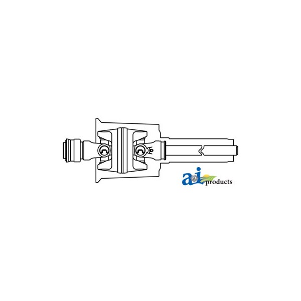 CV Shaft Half, North American, 1 3/8" 6 Spline Tractor Yoke 42" x11" x11"